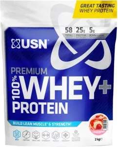 Протеин 100% Premium Whey Protein+ 2000 г Клубника (6009544918653)