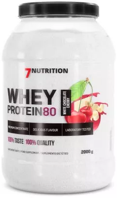 Протеин 7Nutrition Whey Protein 80 2000 г Белый шоколад с вишней (5907222544334)