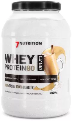Протеин 7Nutrition Whey Protein 80 2000 г Кофе с молоком (5907222544150)