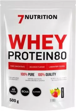 Протеин 7Nutrition Whey Protein 80 500 г Клубника-банан (5907222544723)