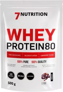 Протеин 7Nutrition Whey Protein 80 500 г Шоколад (5907222544594)