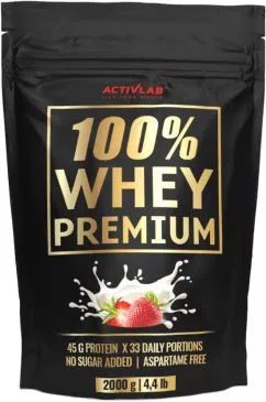 Протеин ActivLab 100% Whey Premium 2000 г Клубника (5907368831527)