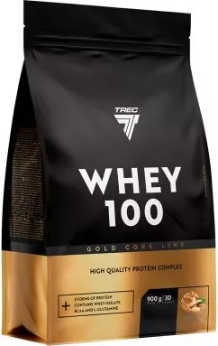 Протеин Trec Nutrition Gold Core Whey 100 900 г Арахисовое масло (5902114014513)