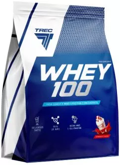 Протеин Trec Nutrition Whey 100 2275 г Клубника (5901828348099)