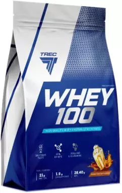 Протеин Trec Nutrition Whey 100 900 г Арахисовое масло (5902114012328)