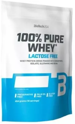 Протеїн Biotech 100% Pure Whey Lactose Free 454 г Шоколад (5999076231836)