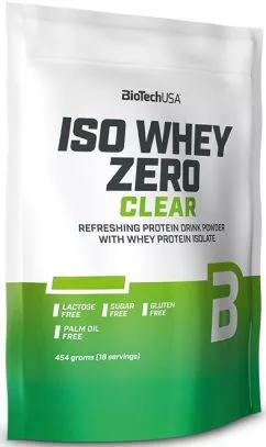 Протеин Biotech ISO Whey Zero Clear 454 г Персиковый чай (5999076237227)