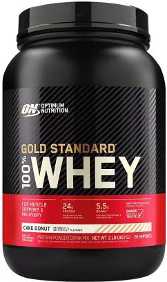 Протеїн Optimum Nutrition 100% Whey Gold Standard 909 г Cake Donut (748927053531)