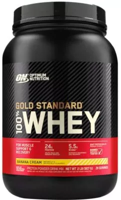 Протеин Optimum Nutrition 100% Whey Gold Standard 909 г Banana Cream (748927029567)