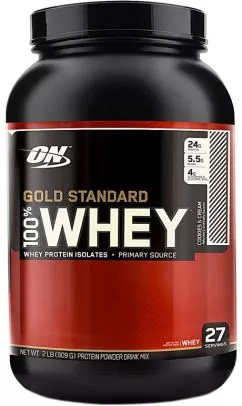 Протеїн Optimum Nutrition 100% Whey Gold Standard 909 г Cookies & Сream (748927028638)