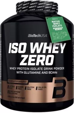 Протеин Biotech ISO Whey Zero Lactose Free 2270 г Кофе-Латте (5999076223169)
