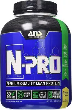 Протеїн ANS Performance N-PRO Premium Protein Банановий крем 1.8 кг (483270)