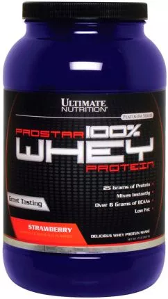 Протеїн Ultimate Nutrition Prostar Whey Protein 907 г Strawberry (099071001474)