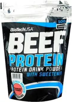Протеїн Biotech Beef Protein 500 г Полуниця (5999076223800)