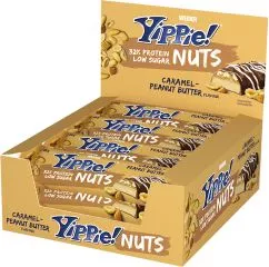 Протеиновый батончик Weider Yippie! Nuts&Fruits 45 г Caramel-Peanut Butter 12 шт. (4044782904572)