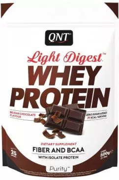 Протеин QNT Light Digest Whey Protein 500 г Бельгийский шоколад (5425002407773)