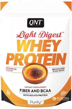 Протеин QNT Light Digest Whey Protein 500 г Крем-брюле (5425002407803)