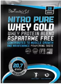 Протеїн Biotech Pure Whey Protein 28 г Cookies & Cream (5999076238545)