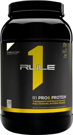 Протеин R1 (Rule One) Pro 6 Protein 910 г Ванильный крем (837234108819)