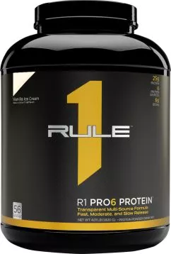 Протеїн R1 (Rule One) Pro 6 Protein 1820 г Ванільний крем (837234108864)