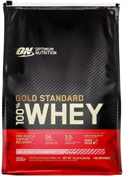 Протеин Optimum Nutrition 100% Whey Gold Standard 4.54 кг Delicious Strawberry (748927028737)