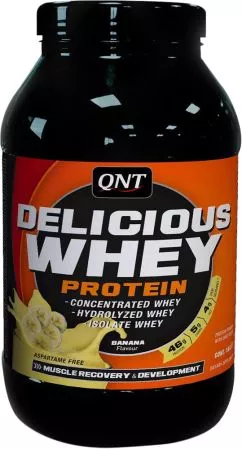 Протеин QNT Delicious Whey protein 908 г Банан (5425002409982)