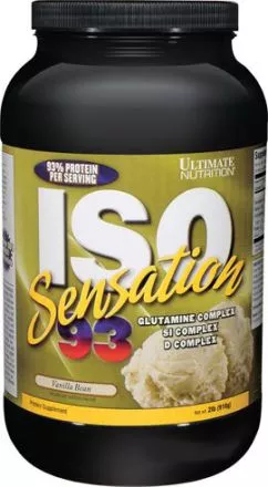 Протеїн Ultimate Nutrition ISO Sensation 910 г Vanilla Bean (099071002815)