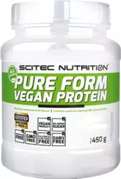 Протеин Scitec Nutrition Pure Form Vegan Protein 450g Chocolate (5999100002715)