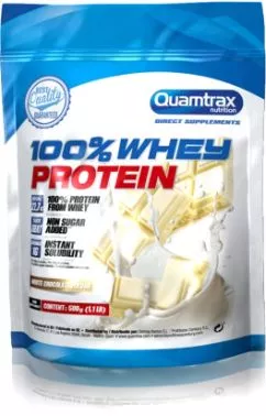 Протеин Quamtrax Whey Protein 500 г — Белый шоколад (84360469794999)