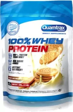 Протеїн Quamtrax Whey Protein 500 г — Бісквітний крем (8436046979536)