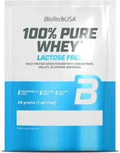 Протеїн Biotech 100% Pure Whey LACTOSE FREE 28 г Полуниця (10025040300)