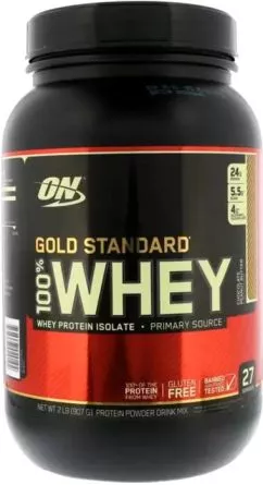 Сироватковий протеїн Optimum Nutrition Whey Gold 907 г зі смаком Chocolate peanut butter (748927029192)