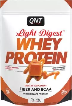 Сироватковий протеїн QNT Light Digest Whey Protein 0.5 кг зі смаком Salted caramel (5404017400160)