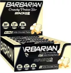 Батончик протеиновый STACKER 2 - BARBARIAN PROTEIN BAR WHITE CHOCOLATE PEANUT 55г Белый шоколад-Орех (8717472073099)