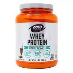 Протеин NOW Whey Protein, 907 грамм Шоколад (733739022981)