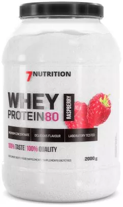 Протеин 7Nutrition Whey Protein 80 2000 г Малина (5907222544983)