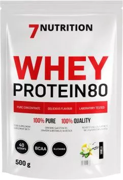 Протеин 7Nutrition Whey Protein 80 500 г Ваниль (5907222544686)