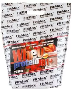 Протеїн FitMax Whey Protein 81+ 2250 г Полуниця (5908264416238)