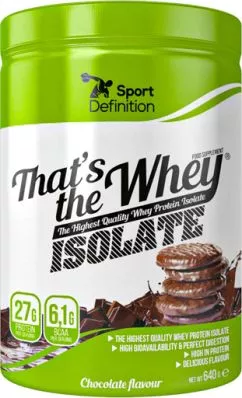 Протеїн Sport Definition Thats The Whey Isolate 90 640 г Шоколад (5906660531920)