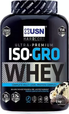 Протеїн USN Iso Gro Whey 2000 г Печиво з кремом (6009706095581)