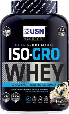 Протеїн USN Iso Gro Whey 2000 р Шоколад (6009701197815)