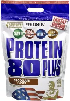 Протеин Weider 80 Plus 2000 г Шоколад (4044782301197)