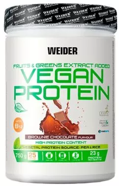 Протеин Weider Vegan Protein 750 г Шоколад (8414192346853)