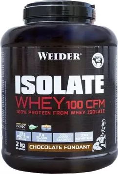 Протеин Weider Whey Isolate 100 CFM Шоколадный фондан 2 кг (8414192312742)