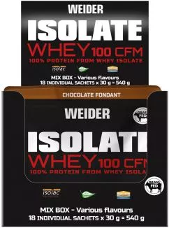 Протеїн Mix Box Isolate Whey 100 CFM 18 саше по 30 г (8414192313473)