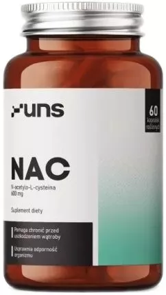 Харчова добавка UNS NAC 60 рослинних капсул (5904238961131)