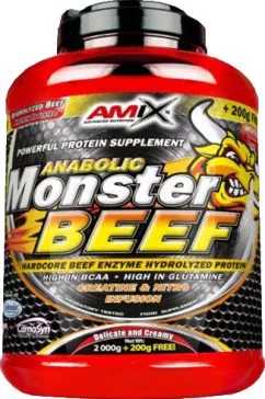 Протеин Amix Anabolic Monster Beef Protein 90% 2200 г Клубника-банан (8594159535114)