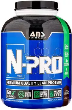 Протеїн ANS Performance N-PRO Premium Protein Молочно-шоколадний декаданс 1.8 кг (483257)