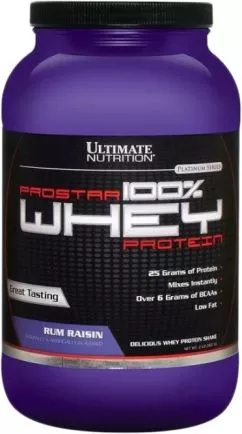 Протеїн Ultimate Nutrition Prostar Whey Protein 907 г Rum Raisin (099071001269)