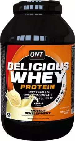 Протеїн QNT Delicious Whey Protein 2.2 кг Ванільний крем (5425002405212)